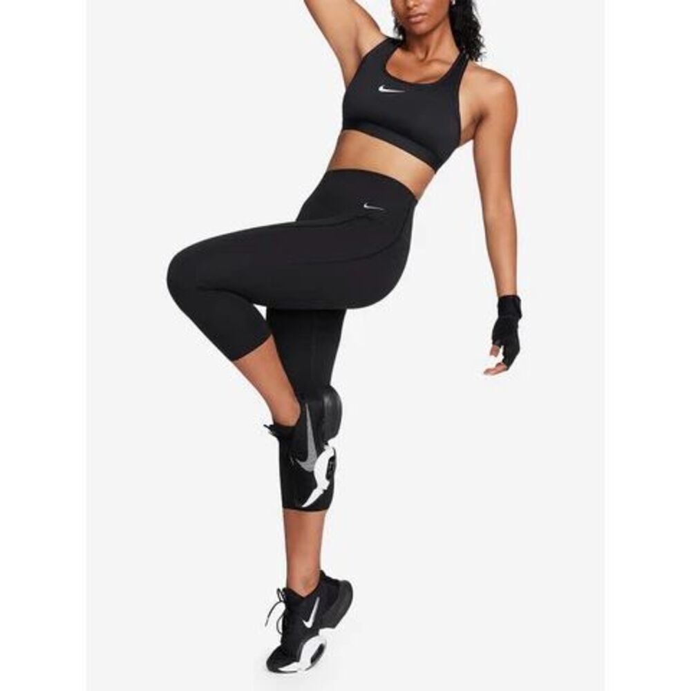 Nike Dri Fit Universa High Rise Crop Leggings Black DQ5893 010 Women’s XL